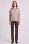Wide Collar Knit Sweater Mink - 2