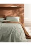 Afrodille King Size 100% Cotton Ranforce Printed Fitted Sheet Set - Mint Green. - 3