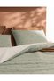 Afrodille King Size 100% Cotton Ranforce Printed Fitted Sheet Set - Mint Green. - 5