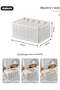 Clothes Organizer for Wardrobe, Folding Closet Storage Box, Stackable Clothes Organizer Box D - 4