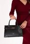 Women's Everyday Hand and Shoulder Bag Ald.762 Black - 5