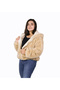 Women's Hooded Plush Jacket, Zippered, Soft-Touch Teddy Coat. - 2