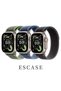 3-Piece Nylon Strap Titanium Black Replacement Set Compatible with Apple Watch Strap Sizes: 4