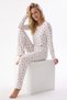 Cream Pointel Cherry Pajama Set - 2