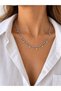 Round Stone Waterway Silver Necklace - 3