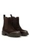 Genuine Suede Leather Brown Chelsea Women's Boots - Zb872 - 2
