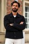 Men's Textured Seasonal Jacket with Buttoned Collar - 4