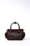 Shoulder and handbag with buckle and front pocket, coffee color. - 3