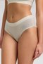 Egyptian Women's Modal & Cotton Hera Briefs with Hidden Elastic Waistband, Set of Three, Ecru. - 3
