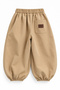 Balon Cut Beige Gabardine Pants with Pile and Label Details for Boys (3-10 Years) - 5