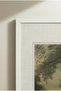 1 White Wood-Framed Vintage Painting with a City on a Lake Theme. - 4