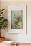 1 Piece of Elegant Botanical-Thoughtful Vintage Painting with a White Wooden Frame. - 3