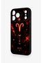 iPhone 17 Pro Max Compatible Silicone Case with a Zodiac Sign of Aries Design. - 4