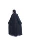 Plain abaya - internet fabric - 56 - black - 6