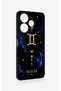 Redmi 13 4g Compatible Silicone Case with a Gemini Zodiac Sign Pattern. - 3