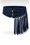 Suede Belt with Buckle and Tassels, Dress Belt, Shirt Belt.
