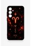 Samsung S23Fe Compatible Silicone Case with Aries Zodiac Sign Design. - 2