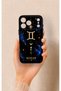 iPhone 17 Pro Max Compatible Silicone Case with a Gemini-Themed Pattern.