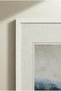 1 Piece of a Vintage Painting with a White Wooden Frame, Featuring the Concept of “The Silence of the Deserts”. - 4