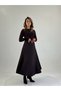 Long A-Line Skirt with Belt Detail - 2