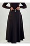 Long A-Line Skirt with Belt Detail