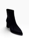 Kılınç 570-27 suede zippered chunky heel pointed-toe women's boots (6.5cm)