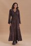 Elastic-Neck Spanish Sleeve Winter Dress - 6