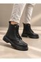 Zrk-C8 Exclusive Black High-Top Ankle Boots, Casual Men's Boots. - 5