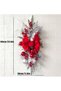 60cm Lighted Christmas Stair Swag, Snowy Pine, Big Red Bow, Berries Baubles Pinecones for Stair Railing Mantel - 4