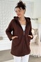 Hooded Boucle Fabric Jacket 7K178 - 2