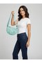 Soft Fabric Women's Handbag, Shoulder Bag, Waterproof Fabric Crossbody Bag, Su Blue. - 2
