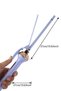 Portable Curling Iron for Women, Anti-Scald Ceramic Barrel Hair Curler, Ergonomic Design for Home and Salon Hairstyling - 2