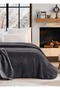 Prestige Thick Embossed Single Blanket (155X220) - Dark Grey.