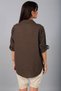 Women's Italian Cotton Shawl Pattern Embroidered Shirt - 4