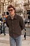 Men's Seasonal Premium Coffee Jacket with Buttoned Cuffs. - 3