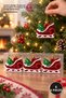 Set of 6 Christmas Tree Ornaments Featuring Santa's Sleigh Figures – Christmas Ornaments, Santa Sleigh Decorations