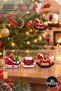 Set of 30 Christmas Tree Ornaments Featuring Santa's Sleigh and Rocking Horse Figures – Decorative Christmas Tree Ornaments, Santa's Sleigh and Rocking Horse Ornaments