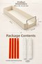 Rail-Mounted Cabinet Organizer - Multi-Purpose Organizer Shelf - Kitchen, Bathroom, Pantry Sliding Drawer - 34 cm - 5