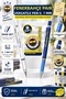 Licensed Versatile Pen 0.7 Dual-Tip Pen Set with Bag Charm and Pin as a Gift