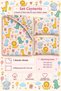 100% Cotton Bedside Crib Sheet Set with Cute Animal Print and Elastic - Includes 2 Baby Pillowcases - 60X120, 70X110, 70X120 - Suitable for Cribs and Beds. - 2