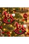 Set of 2 Rocking Horse Christmas Tree Ornaments—Large, Luxury Christmas Decorations