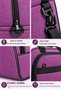 VT-012 Linen Unisex 3-Compartment Hand- and Shoulder-Carry Daily Travel, Gym, Fitness, and Sports Bag LILAC - 2