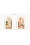 Bohemian Rainbow with Arch and Child on a Bicycle-Themed 2-Piece Kids' Room Wall Sticker Set - 4