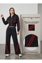 TREND SPECIAL DESIGN 2-THREAD, CORD-FREE STRIPED DETAILED HOODED WAIST-FITTED SWEATSHIRT BAGGY TRACKSUIT 2-PIECE SET - 2