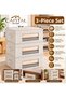 3-Piece Set: Multi-Purpose Organizer Bag + Storage Box with Clear Window and Lid, 50 x 30 x 20 cm - 2