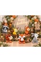 Set of 6 Foil Balloons Featuring Cute Forest Animals on Stands - 3