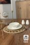 Handmade Wicker Jute Plate, Bohemian Luxury Plate, American Style Plate Diameter 33 Cm. - 2