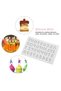 Silicone fondant mold, letter and number mold, jelly bean and rock candy mold - 3