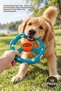 Set of 10 Rope Frisbee Dog Chew Toys – Nylon-Braided Rope TPR Chew Toy with Treats, Dog Frisbee
