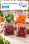 15x18 cm, 100-Pack of Zipper-Seal Refrigerator Bags, Clear Storage Bags for Vegetables, Fruit, and Sandwiches - 3